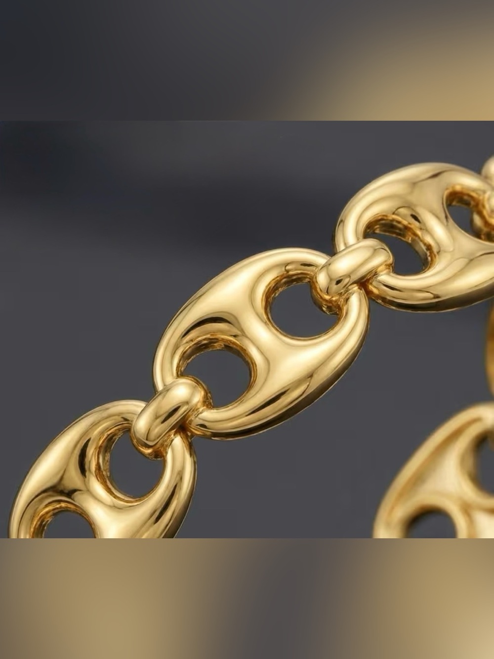 Gold Link Chain Bracelet - Women's Fashion Jewelry